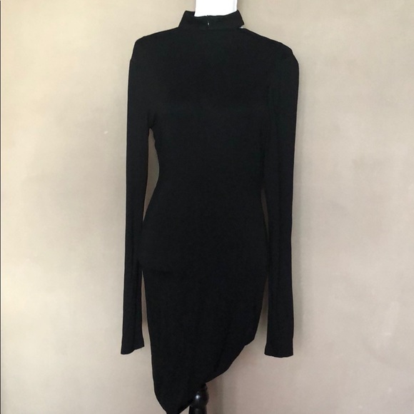 Runaway Dresses & Skirts - elegant black dress 👗 with uneven layers and open back